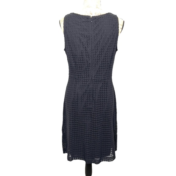 Garnet Hill Lace Sheath Dress 10 Black - Picture 4 of 10